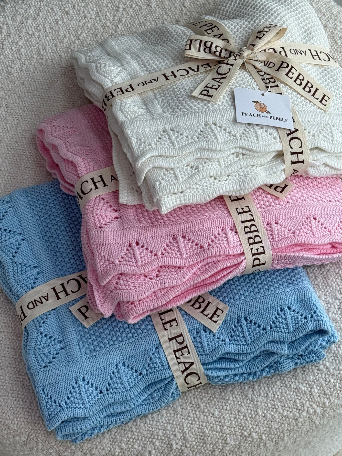 The Peach and Pebble Blankie