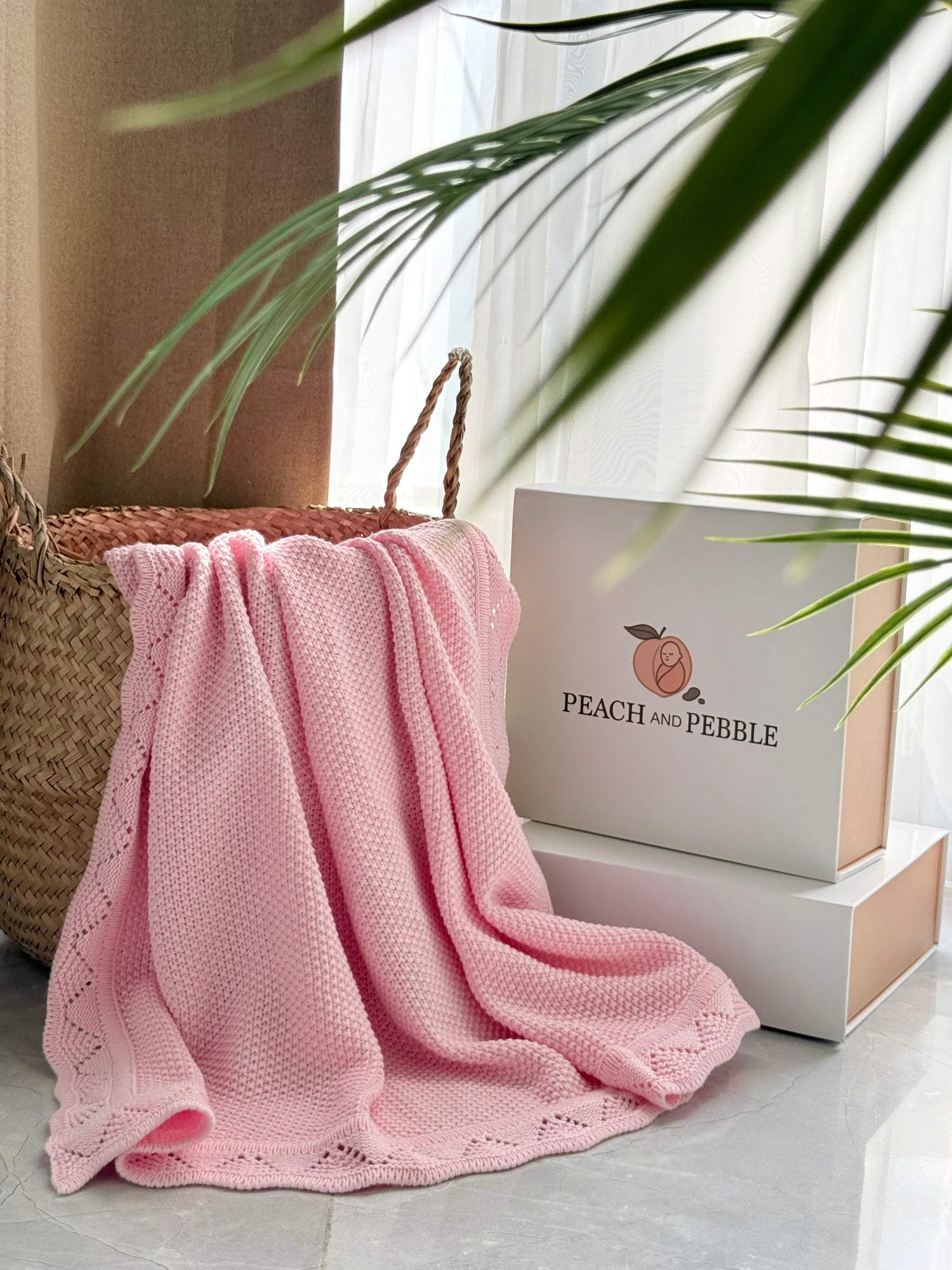 The Peach and Pebble Blankie